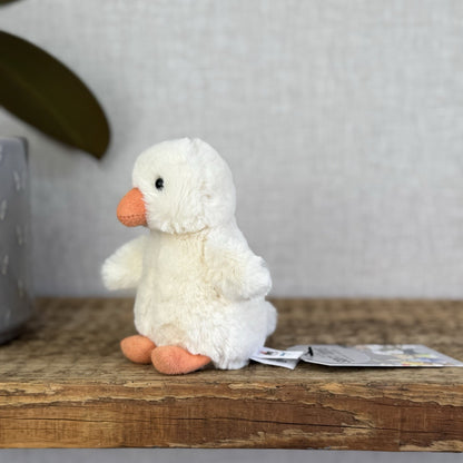 Jellycat Nippit Duck - Tiny Soft Pocket Pal Beanie Duck 5" (#2)