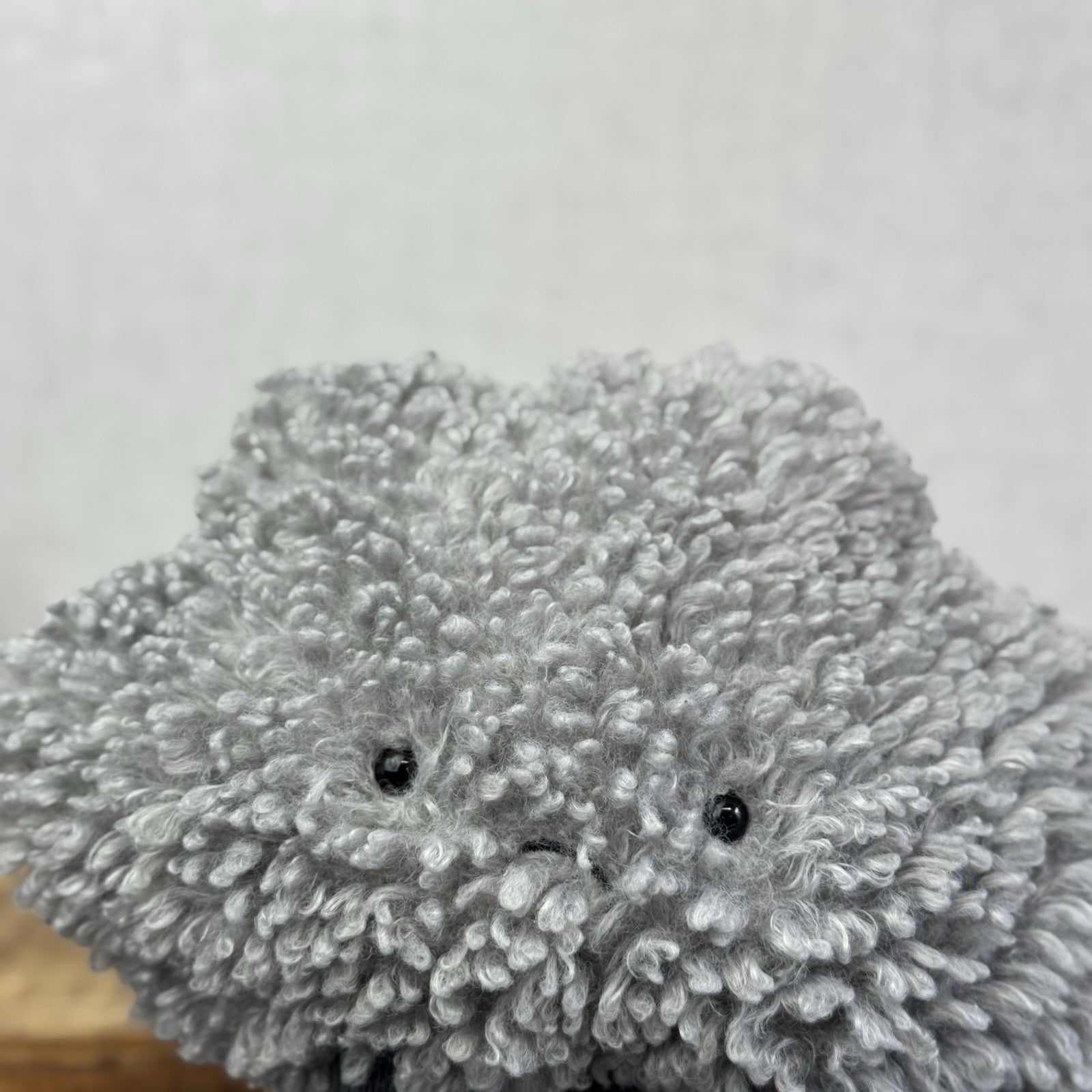 Jellycat Amuseable Storm Cloud - Grey Grumpy Cloud Plush Beanie NWT 10"