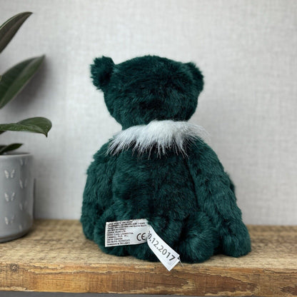 Charlie Bear Mr Cuddles - Festive Green Collectors Bear Posable - CB181715