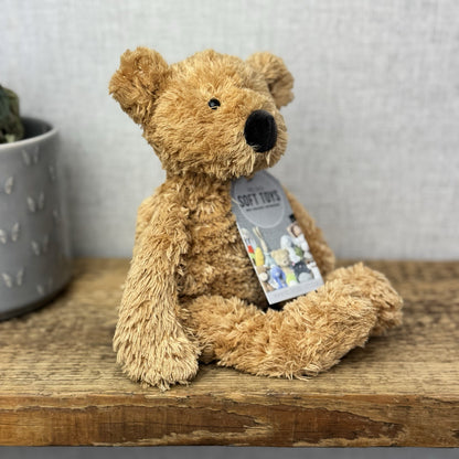 Jellycat  Tumbler Bear - Golden Scruffy Bunglie Style Bear Beanie Plush 10”