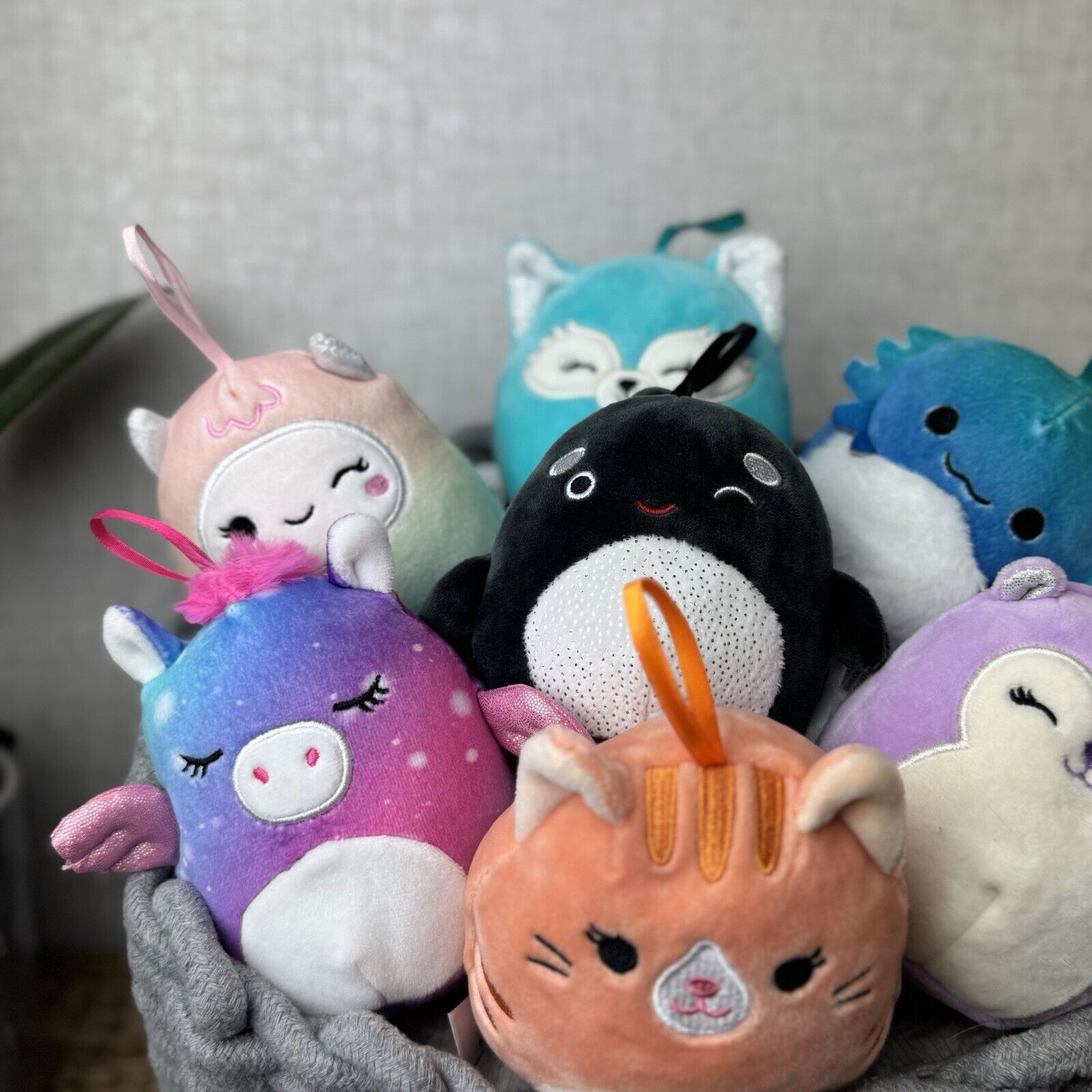 Squishmallow Christmas Bright Squad Ornaments - 4 inch Hangings Holiday Squish