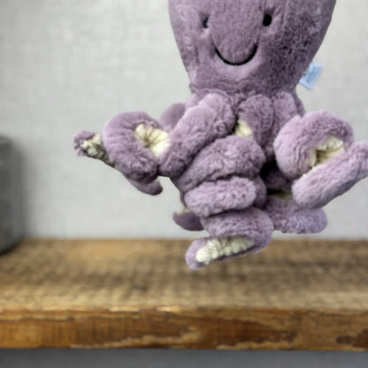 Jellycat Little Maya Octopus - Purple Octopus Beanie Super Soft 6” New Tags