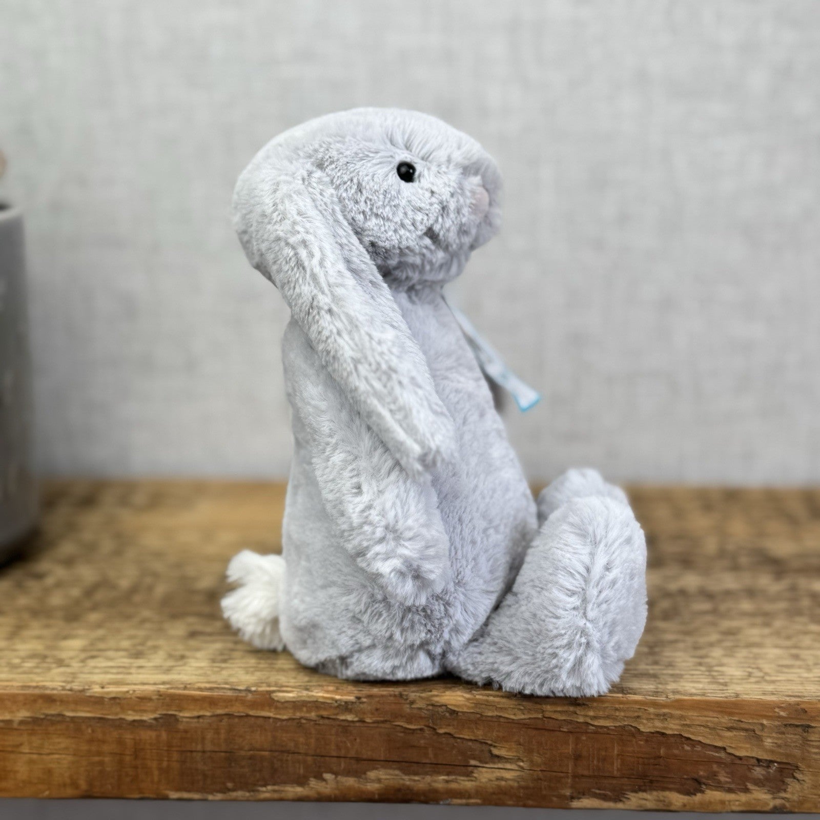 Jellycat Small Silver Rabbit Bunny - Small Grey Bunny White Tail With Tags 8”