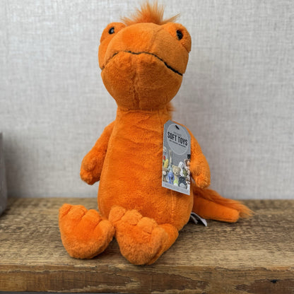 Jellycat Cruz Crested Newt - Bright orange Newt Lizard Reptile Soft Toy 14"