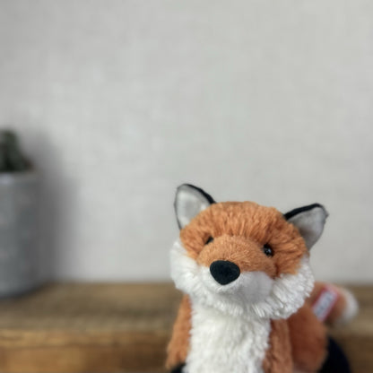 Douglas Cuddle Toy Red Fox - Retired Rare Red Fox Cuddly Toy Small 8"
