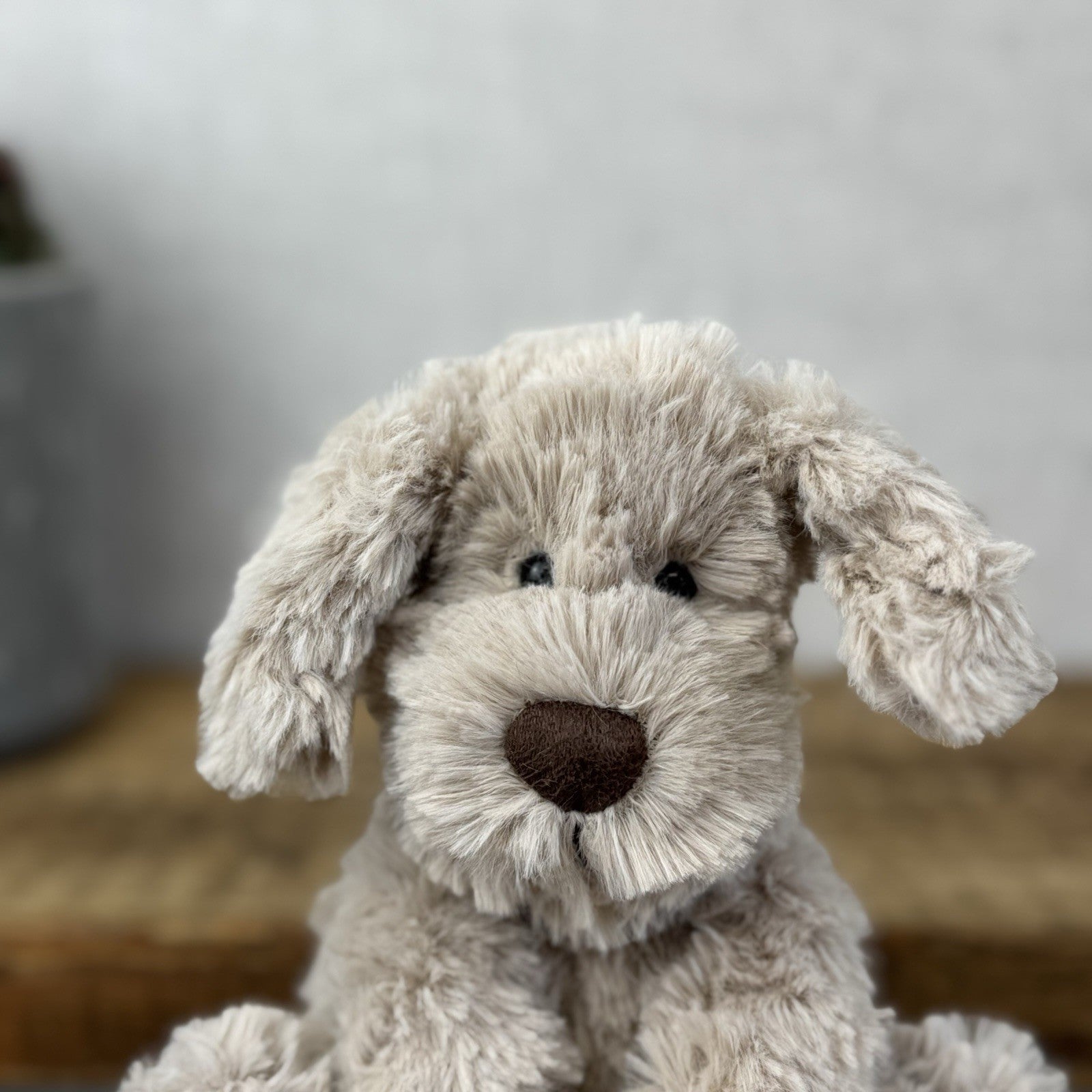 Jellycat Small Riley Fuddlewuddle Pup - New Grey White Company Exclusive 6”