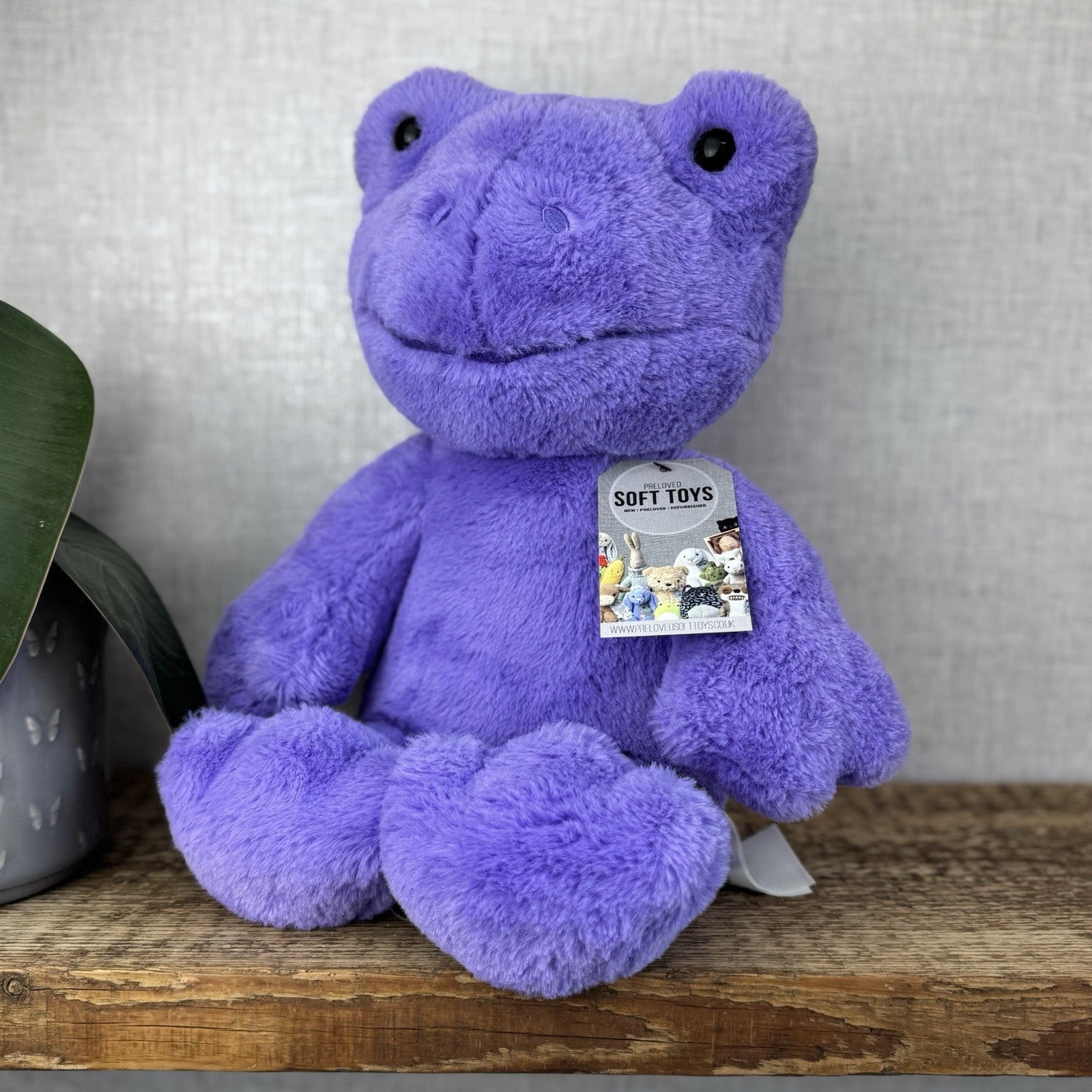 Build a Bear Hoppy Purple Lavender Spring Frog - Purple Frog BAB Retired 17”