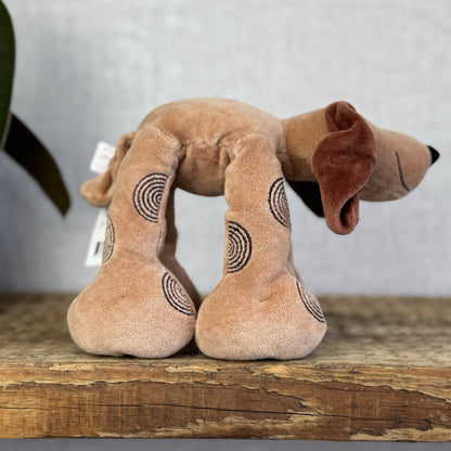 Jellycat Footfall Dog - Vintage Brown Jellycat Dog Beanie Retired Rare With Tags