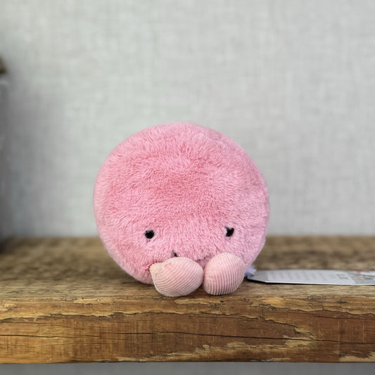 Jellycat Amuseable Raspberry Macaron - Original First Release Rare Pink 4"