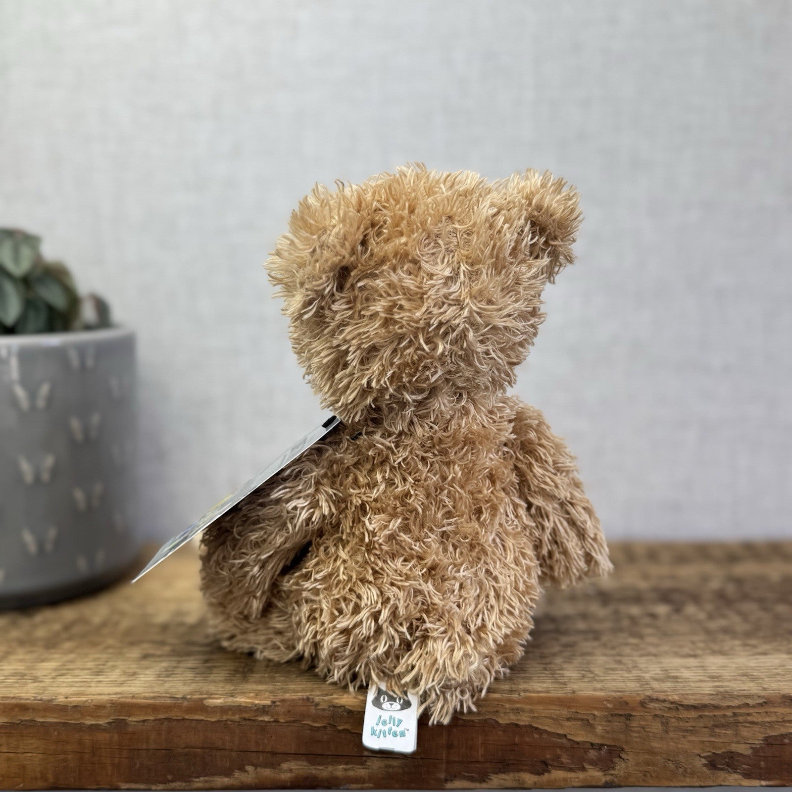 Jellycat Jellykitten Vintage Bear Chime - Raggedy Roo Golden Bear Chime NWOT