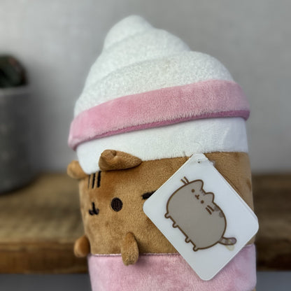 Gund Pusheen Cat - Pusheen Iced Coffee Soft Toy New With Tags Collectible 10"