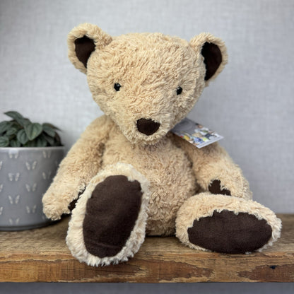 Jellycat Edward Bear Large - Big Light Brown Traditional Beige Bear Rare 17”