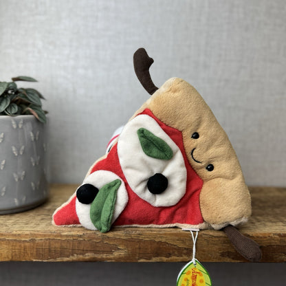 Jellycat Amuseable Slice of Pizza - Pizza Soft Toy Novelty Beanie With Tags