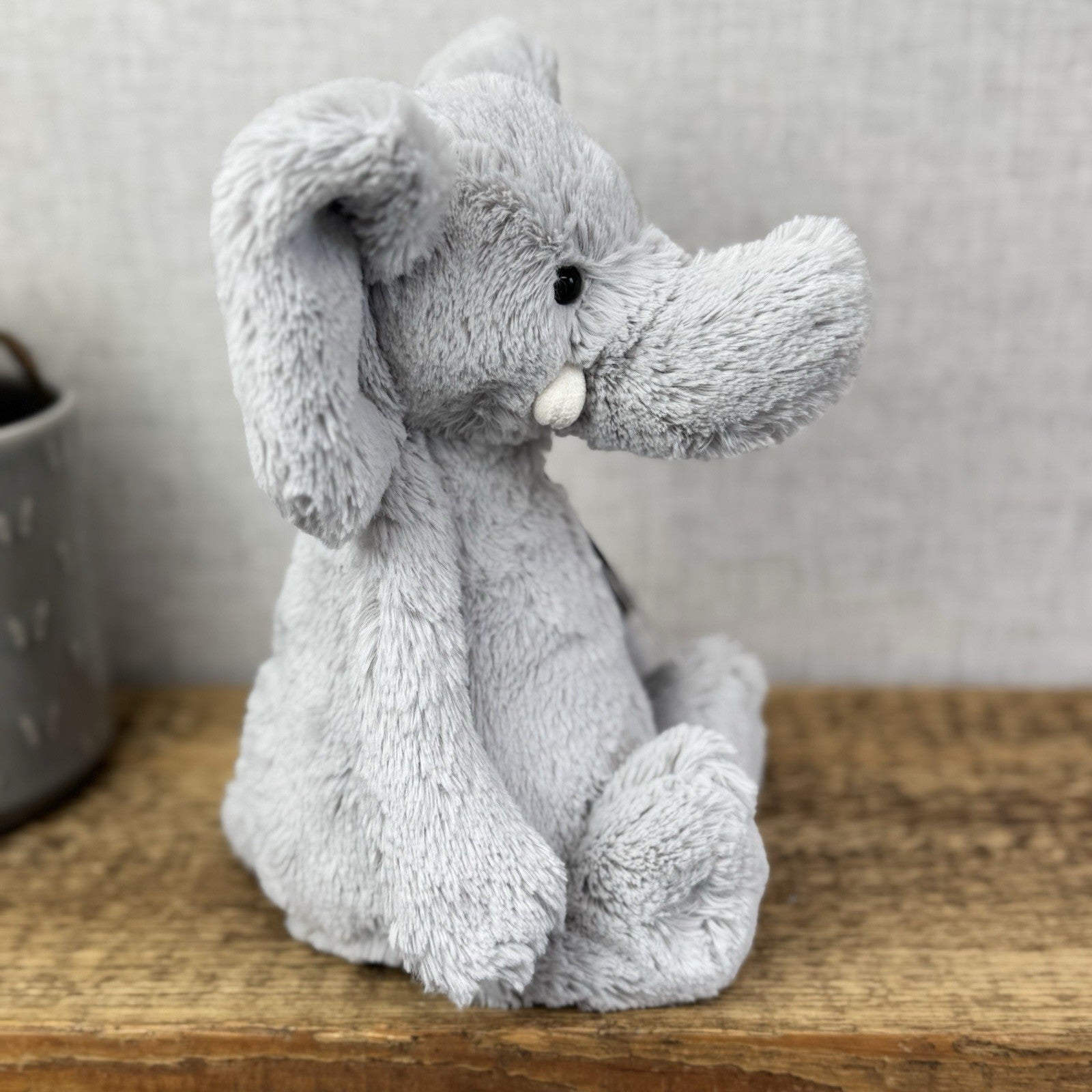 Jellycat X The Little White Company Grey Bashful Elephant Soft Toy Retired Rare