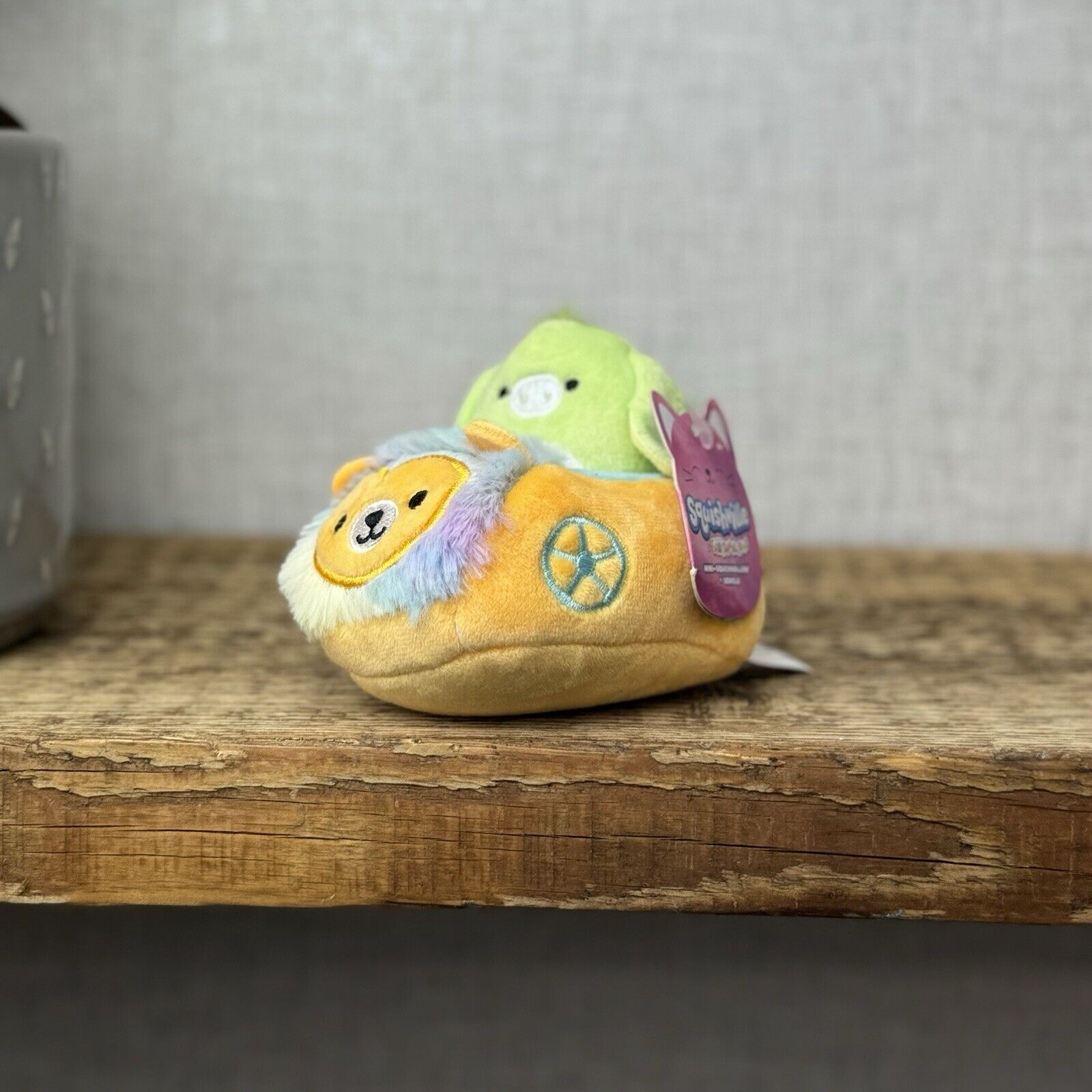Squishmallow Squishville Pig In A Vehicle - New With Tags - Squishville Toy 2"