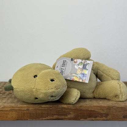 Jellycat Nimbus Dinosaur - Light Green Chunky Dino Plush Retired Rare Plush 10"