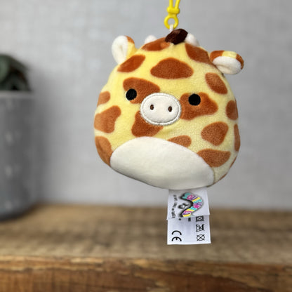 Squishmallow Keyring Clip Bagcharm - Girafffe Squish Keyring Gary 4"