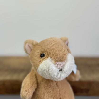 Jellycat Happy Cinnamon Hamster Plush Toy Rare Retired With Tags 6"