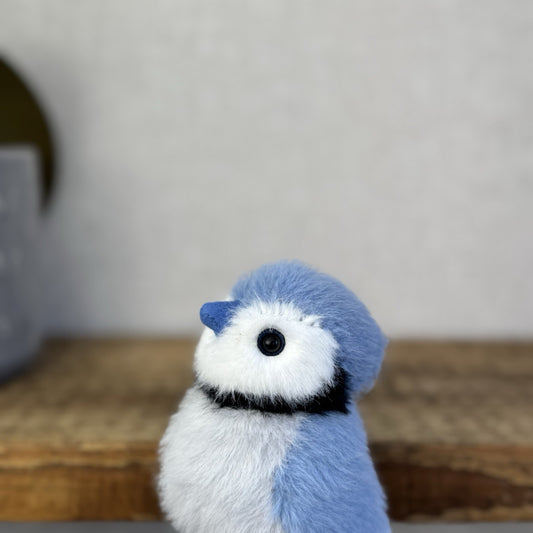 Jellycat Birdling Blue Jay - New With Tags Blue Mini Beanie Fluffy Pocket Pal 5"