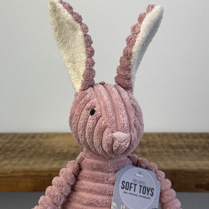 Jellycat Pink Cordy Roy Baby Bunny - Small Pink Beanie Corduroy Bunny Rabbit 12"