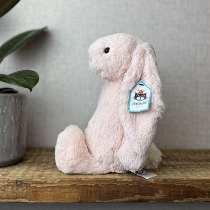 Jellycat Medium Bashful Light Baby Pink Bunny - Baby Pink Bunny Soft Toy 12” NWT