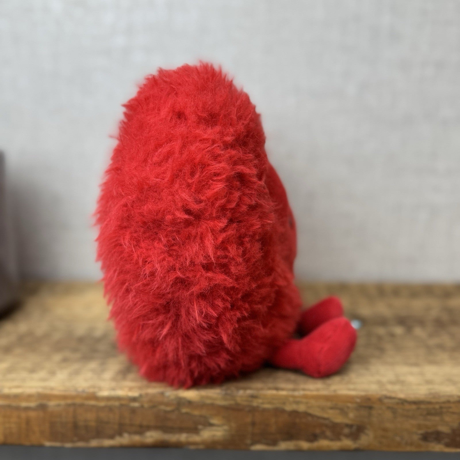 Jellycat Beatie Heart - Valentines Fluffy Red Heart Soft Toy Retired Medium 9"