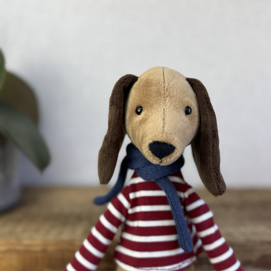 Jellycat Beatnik Buddy Sausage Dog Brand New With Tags - Puppy In Jumper New