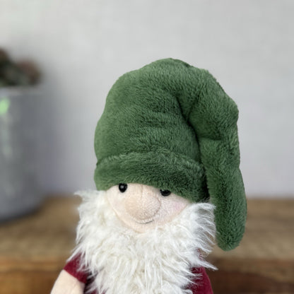 Jellycat Noel Nisse Gnome - Small Garden Gnome Soft Toy Beanie Display 6"