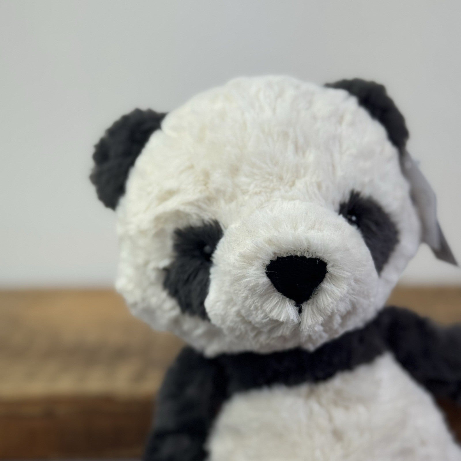 Jellycat Tuffet Panda - Panda Textured Beanie Plush Wild Animal Retired With Tag