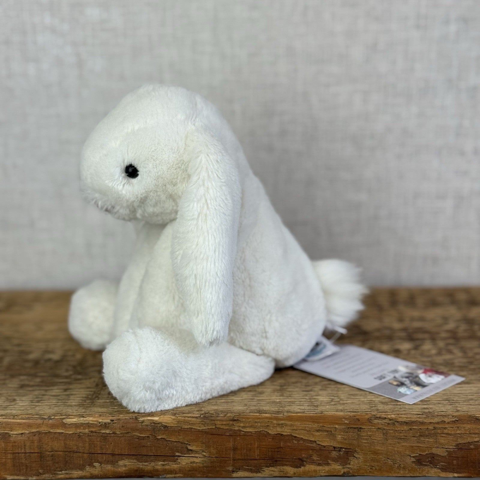Jellycat SMALL White Smudge Bunny Rabbit - White Company White Bunny Smudge 10”