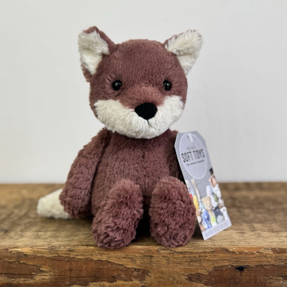 Jellycat Tumbletuft Fox - Retired Small Red Fox Soft Toy Beanie Soft Toy 7"