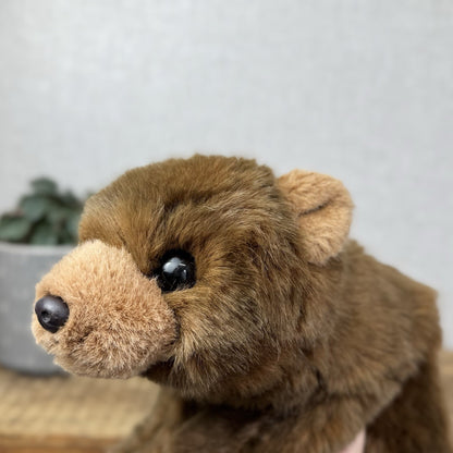 TY Baby Buddy Bear 1991 - Rare Flat Black Bear Brown Floppy Bear Hard To Find
