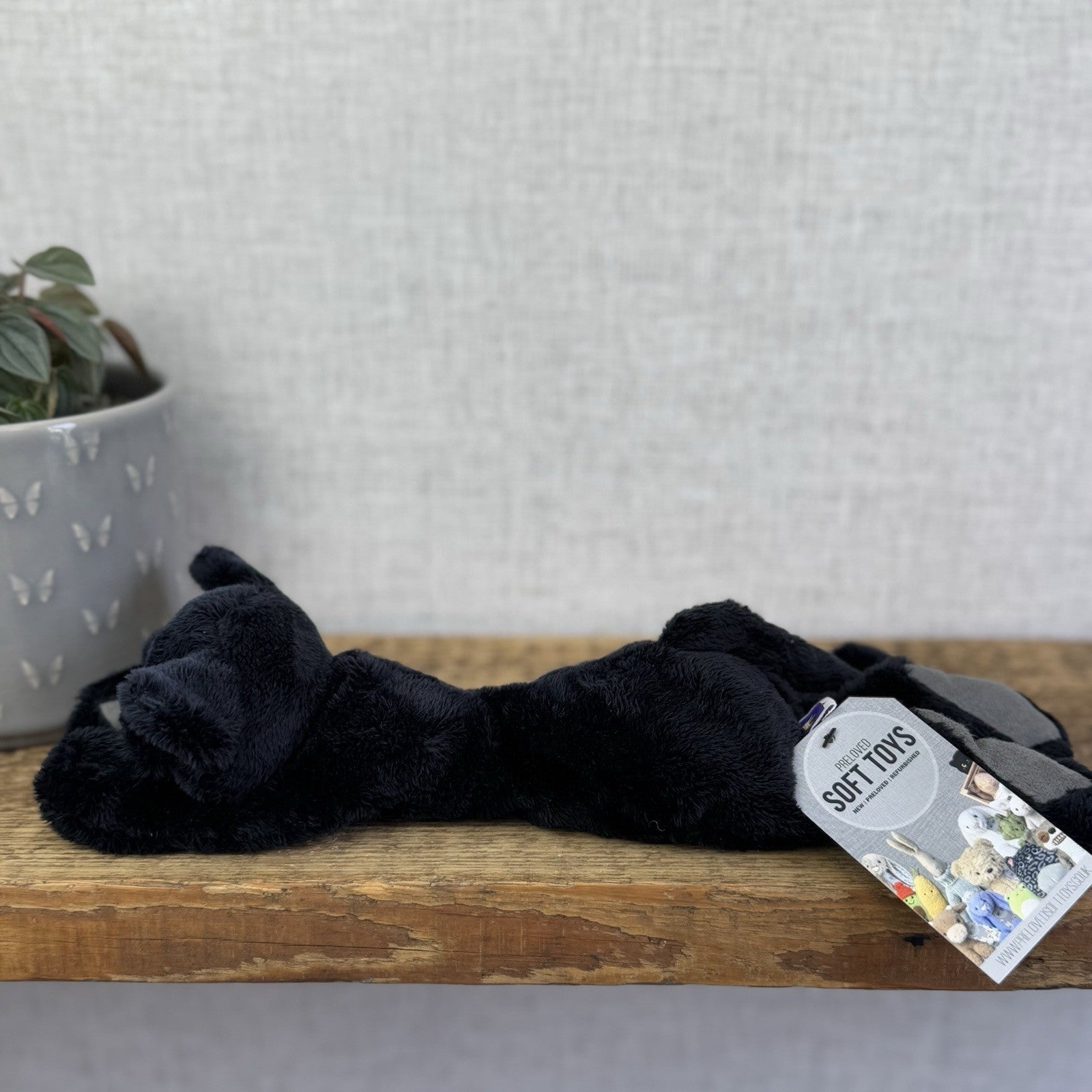 Manhattan Toy Lanky Cats Ziggy - Black Floppy Kitten Soft Toy Without Tag 13”