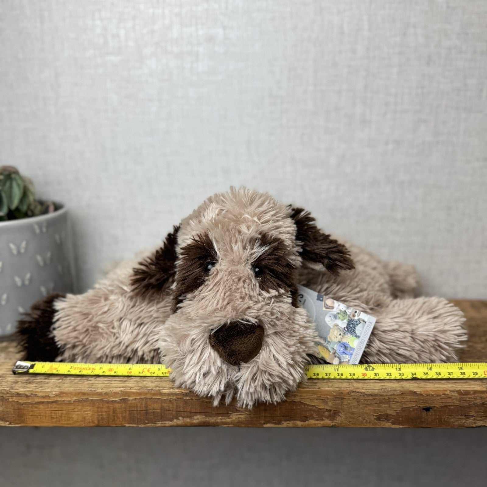 Jellycat Medium Truffles Spaniel Dog - Tan/Brown Floppy Dog Pillow Retired 15”