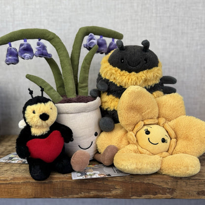 Jellycat Fluery Yellow Daffodil Small - Jellycat Daffodil - Small Flower Plush 