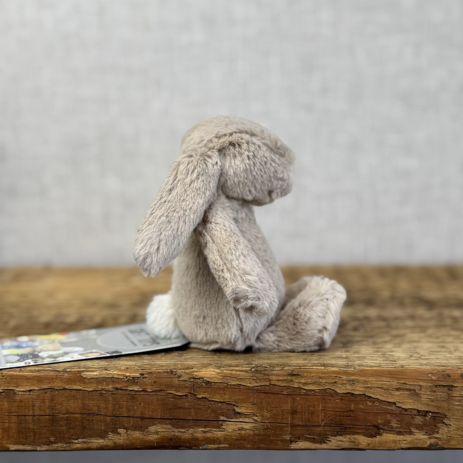 Jellycat Tiny Bashful Beige Bunny - Older Style Fabric Tag Miniature Rabbit 5"