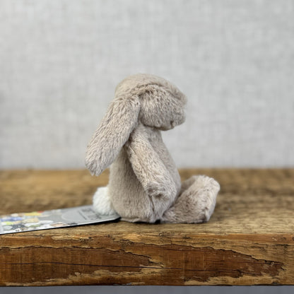 Jellycat Tiny Bashful Beige Bunny - Older Style Fabric Tag Miniature Rabbit 5"