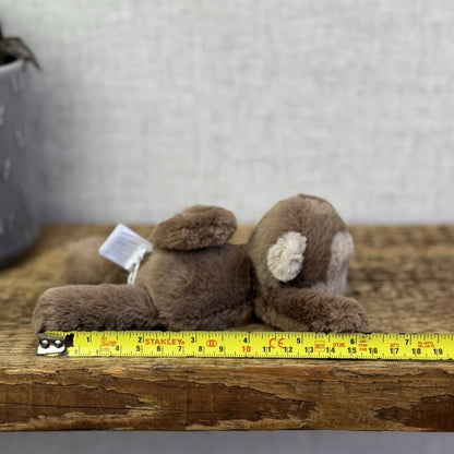 Jellycat Tiny Smudge Monkey - Mini Laying Monkey Beanie Plush New With Tags 6"