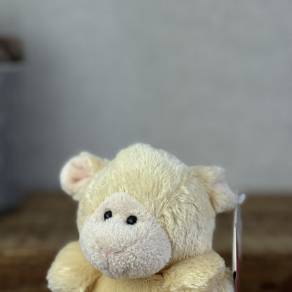 Russ Berrie Luvvies - Lamb/sheep Small Pudding Beanbag Soft Toy With Tags 5”