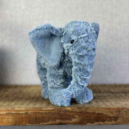 Jellycat Little Eddy Small Blue Standing Elephant Beanie Retired Collectible 8”
