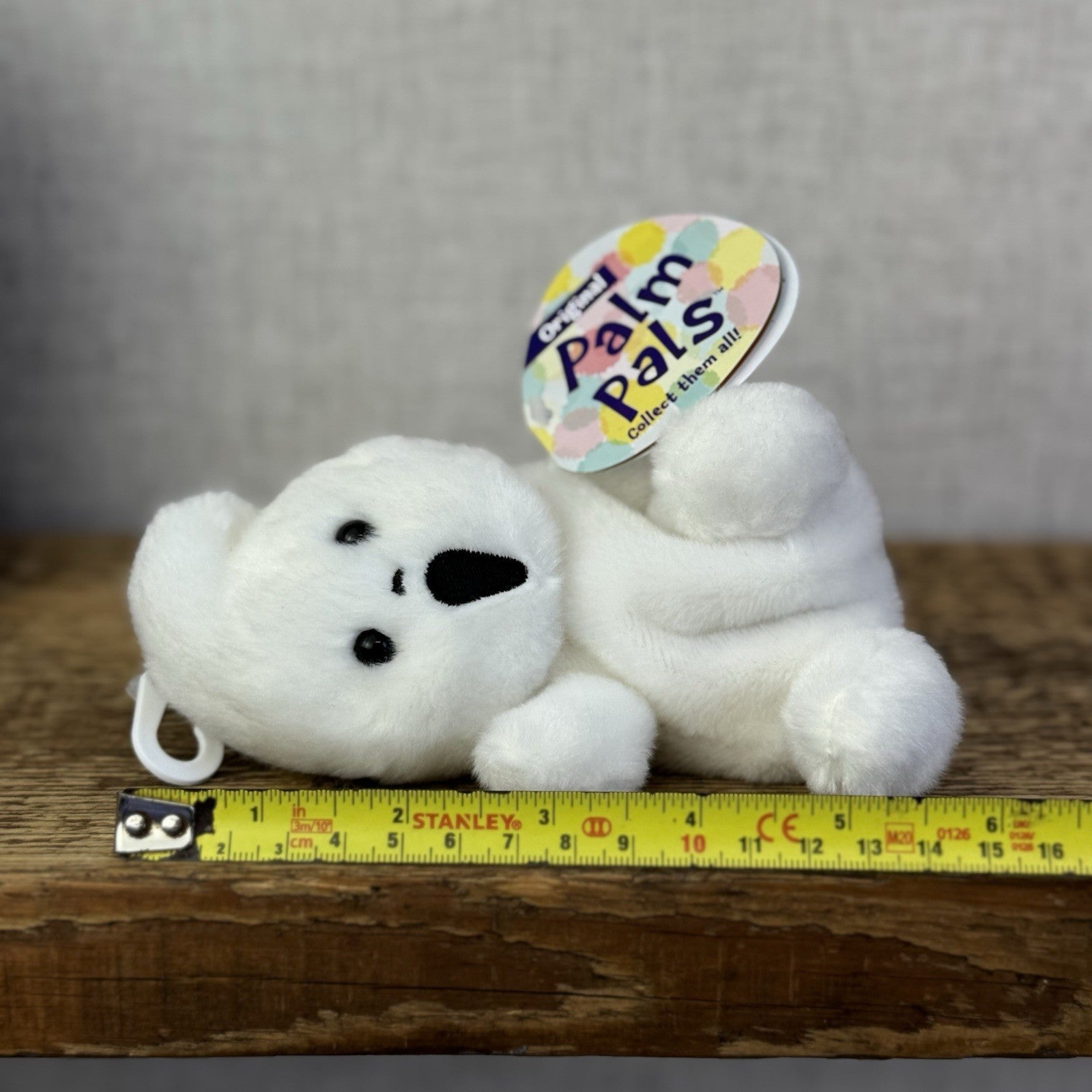 Aurora - Palm Pals Mini Beanbag Plush - Boo Ghost Mini White Halloween Plush 5”