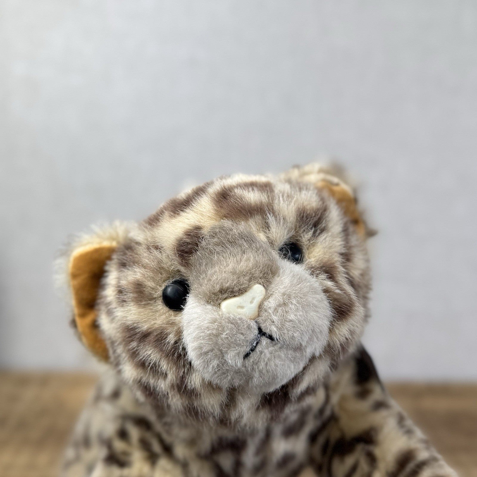 Ty 1991 Chi Chi Cheetah Leopard Plush Laying Down Vintage Floppy Cat 15”