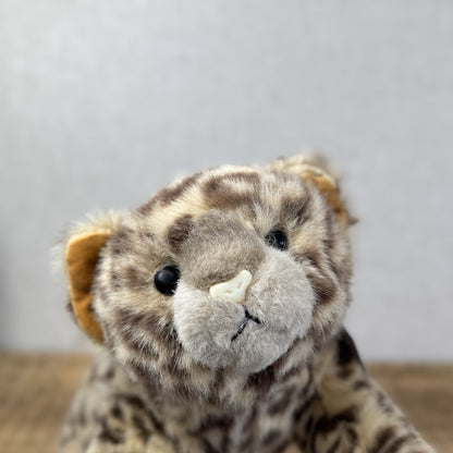 Ty 1991 Chi Chi Cheetah Leopard Plush Laying Down Vintage Floppy Cat 15”