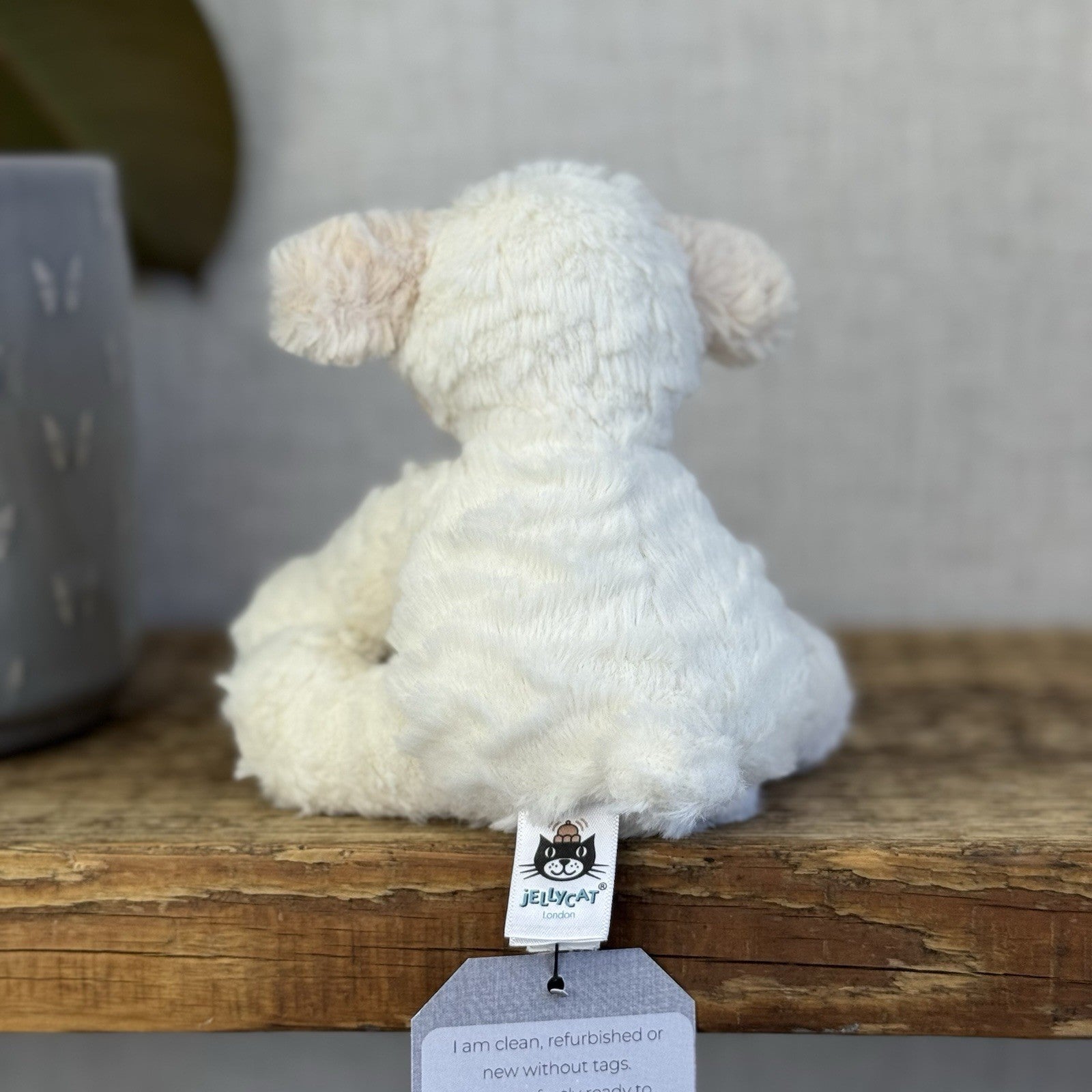 Jellycat Tiny Baby Fuddlewuddle Lamb - Baby Pocket Pal Beanie White Lamb 4” (#2)