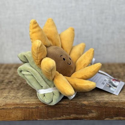 Jellycat Fleury Sunflower Soother - Flower Comfort Blanket Baby Girl Summer Gif