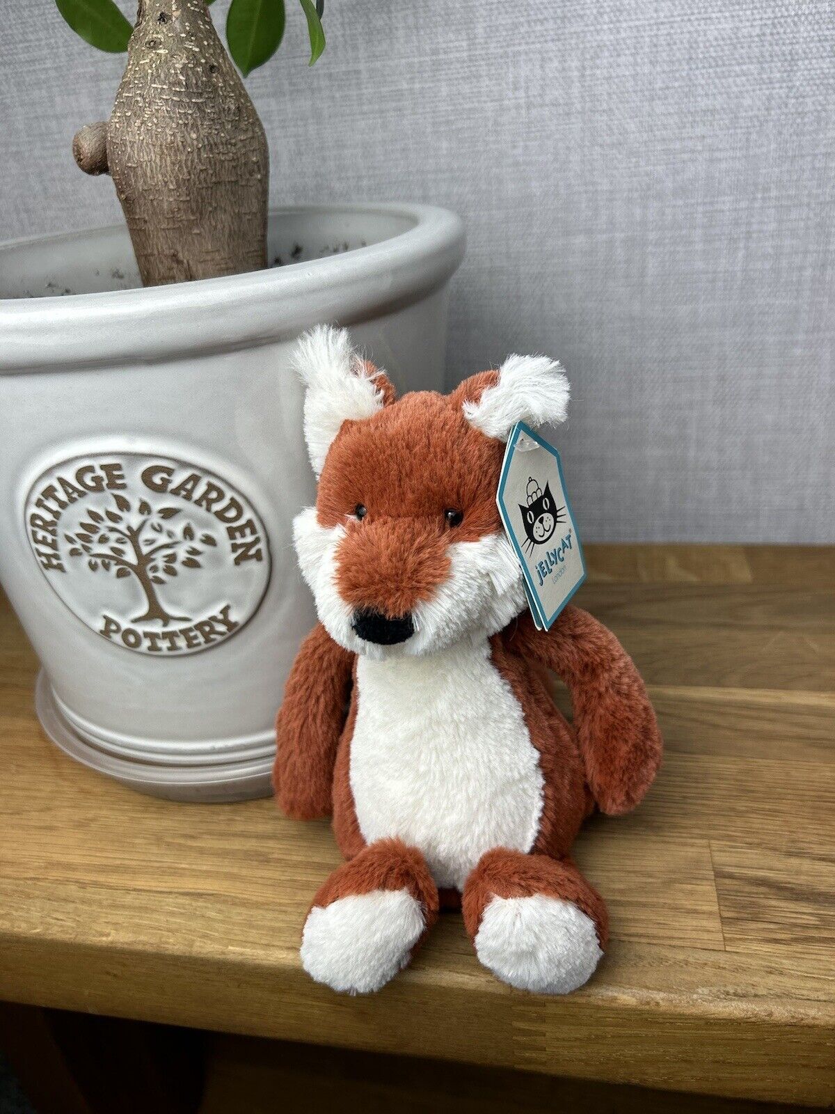 Jellycat Small Bashful Fox - White Belly Fox - OG - Small Fox Jellycat - New