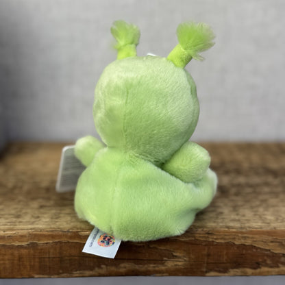 Aurora - Palm Pals Mini Beanbag Plush - Ross Alien Green Alien Soft Toy 5”