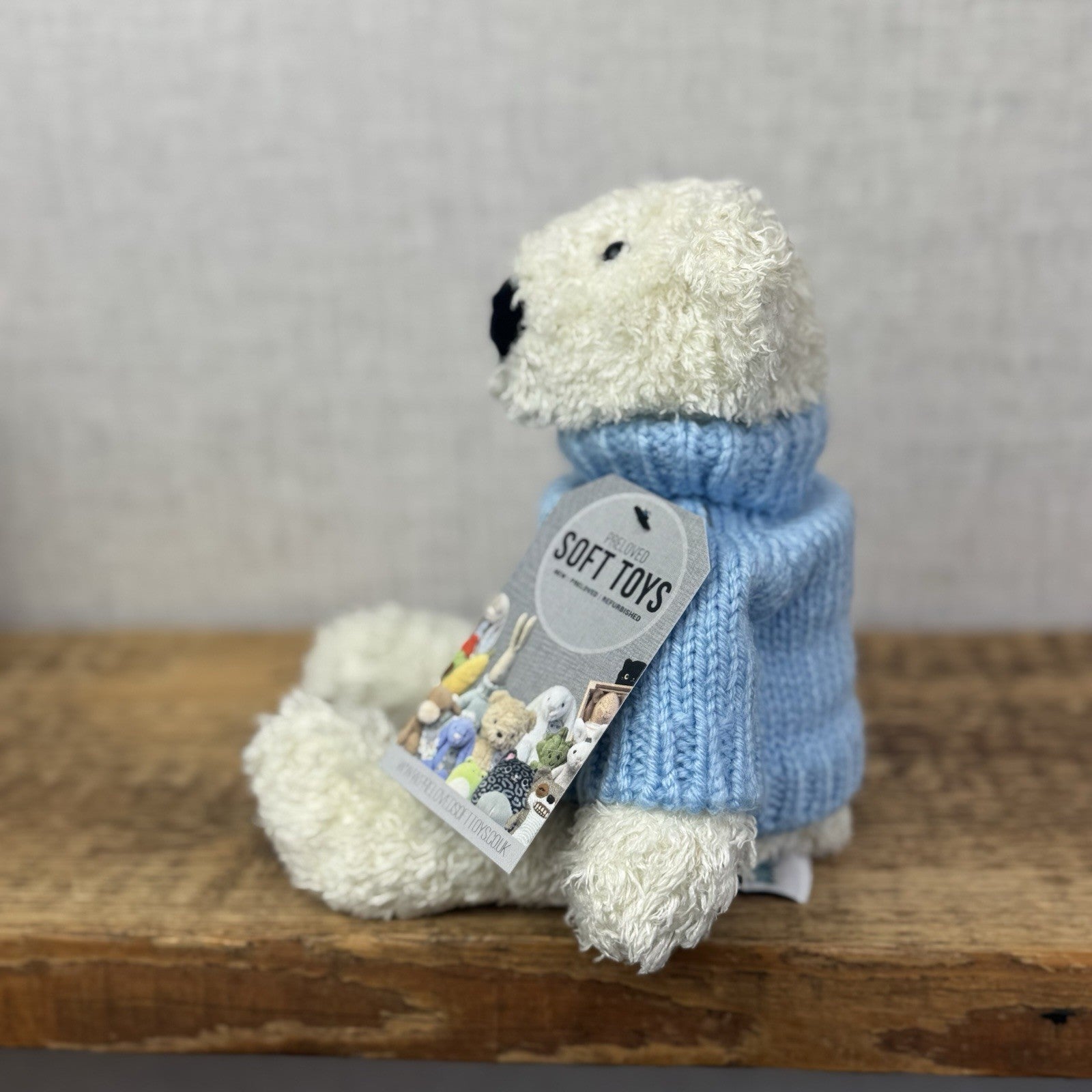 Jellycat Small Winter Tumbler Bear - Bunglie Style Bear Beanie Plush 11" Small