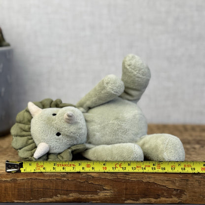 Jellycat Duffie Dino Rattle - Small Green Jellycat Dinosaur Rattle Soft Toy 6"
