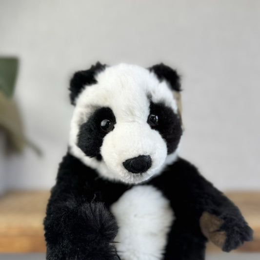 WWF Anna Club Plush Panda - Small Vintage Panda Soft Toy Beanie Super Fluffy 10”